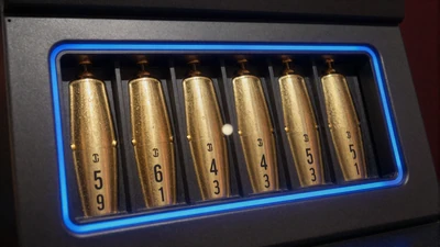 Goldener progressiver Jackpot-Z&auml;hler auf Graphit - Jackpot-Spiele bei Casea Casino